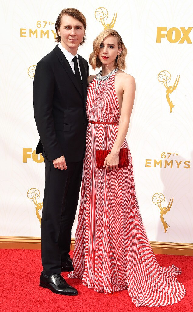 Paul Dano, Zoe Kazan, Emmy Awards 2015