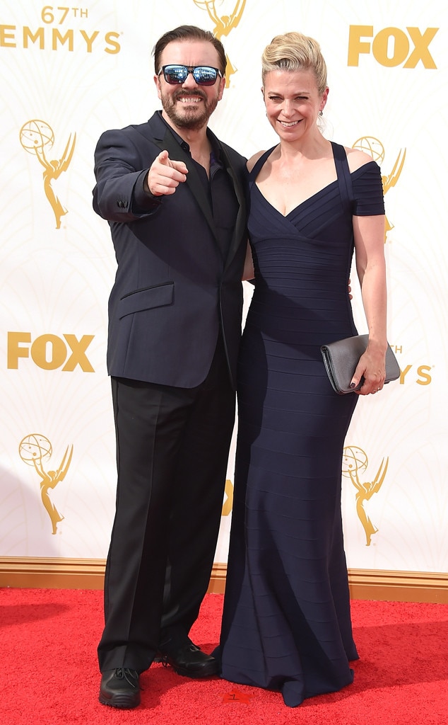 Ricky Gervais, Jane Fallon, Emmy Awards 2015