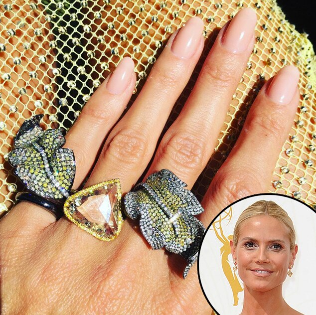 Heidi Klum, Emmy Awards 2015, Best Accessories, Rings Heidi Klum, Emmy Awards 2015, Best Accessories, Rings