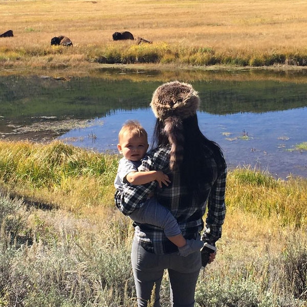 Kourtney Kardashian, Reign Disick, Instagram, Yellowstone Park Kourtney Kardashian, Reign Disick, Instagram, Yellowstone Park