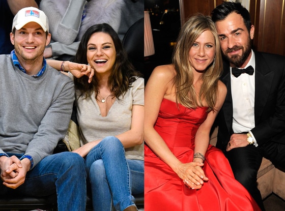 Mila Kunis, Ashton Kutcher, Justin Theroux, Jennifer Aniston Mila Kunis, Ashton Kutcher, Justin Theroux, Jennifer Aniston