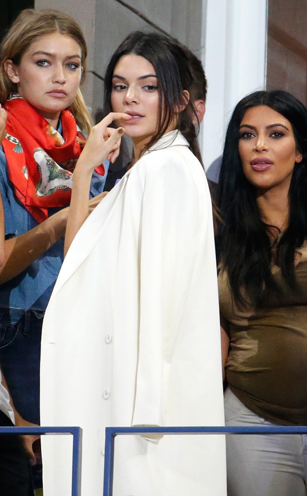 Gigi Hadid Kendall Jenner And Kim Kardashian From 2015 U S Open Star