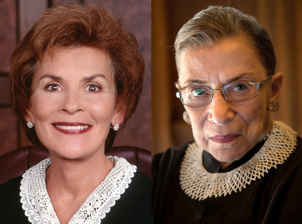 Supreme Court Justice Ruth Bader Ginsburg, Judge Judy Supreme Court Justice Ruth Bader Ginsburg, Judge Judy