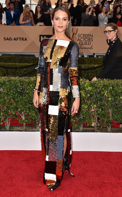 Alicia Vikander, SAG Awards 2016, Arrivals