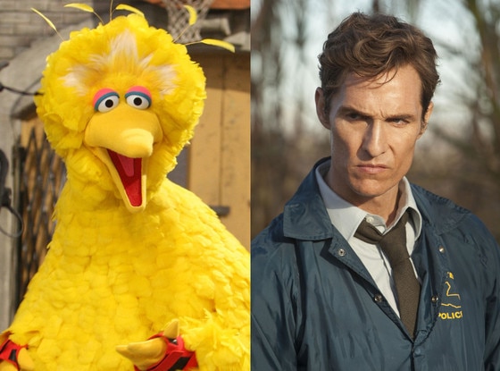 Sesame Street, Big Bird, True Detective, Matthew McConaughey Sesame Street, Big Bird, True Detective, Matthew McConaughey