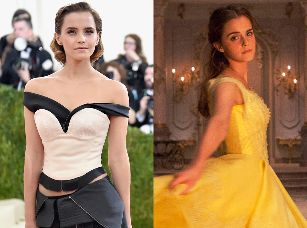 Emma Watson as Belle from What the Beauty and the Beast Characters Look