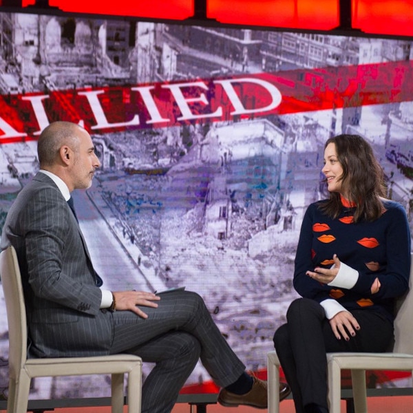 Marion Cotillard, Matt Lauer, Today Marion Cotillard, Matt Lauer, Today