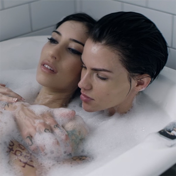 Asian lesbian bathtub