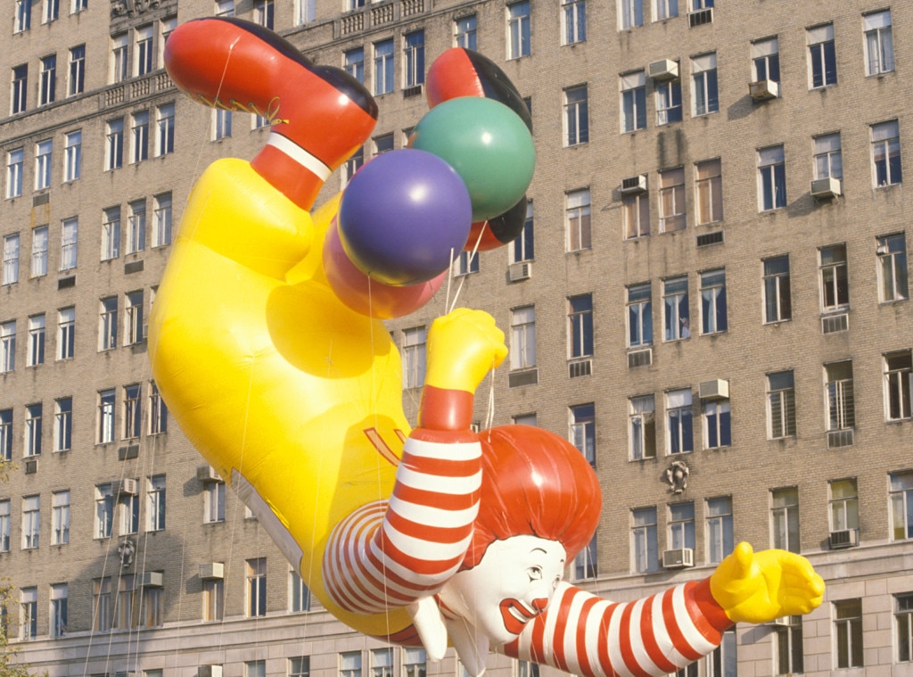 Scariest Macy's Thanksgiving Day Parade Floats, Ronald McDonald, 1986