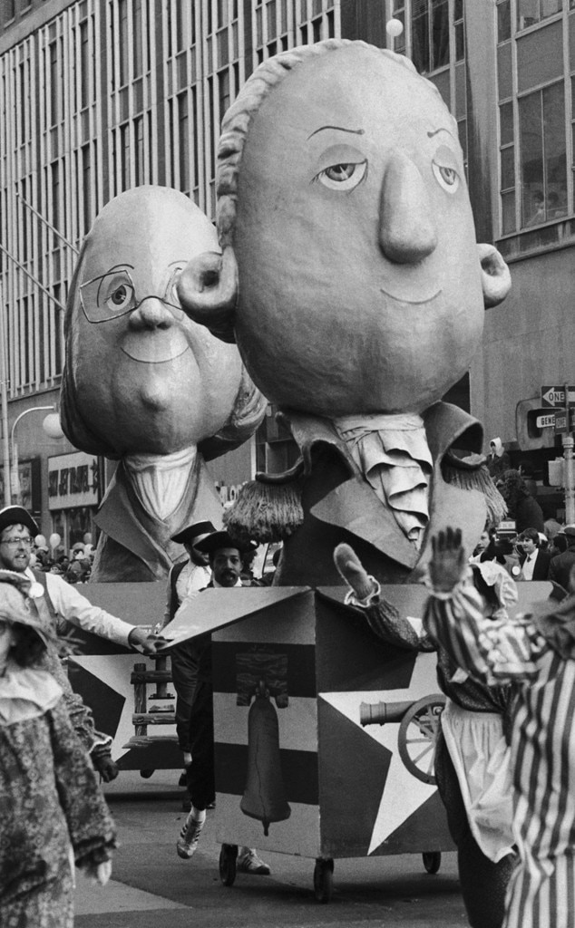 Scariest Macy's Thanksgiving Day Parade Floats, Benjamin Franklin, George Washington