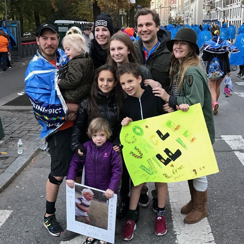 Drew Barrymore, Will Kopelman, New York Marathon Drew Barrymore, Will Kopelman, New York Marathon
