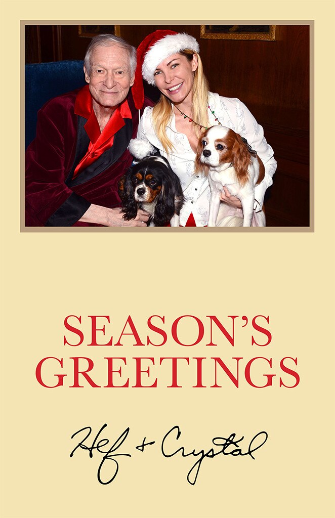 Hugh Hefner from Celebrity Christmas Cards E! News