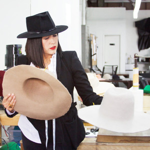 Lady Gaga's Iconic Pink Hat Was Made Here--Get to Know the Designer - E! Online