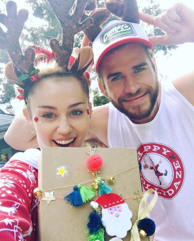 Miley Cyrus, Liam Hemsworth, Christmas