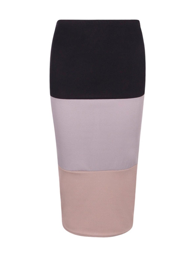 ESC: Saturday Savings Color Block Skirt