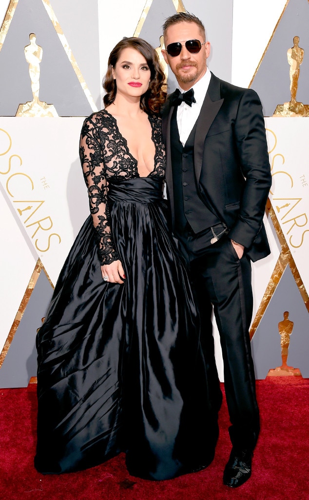 Tom Hardy And Charlotte Riley From Couples At The 2016 Oscars E News 