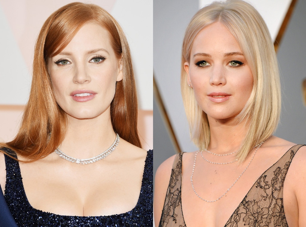 Jennifer Lawrence, Jessica Chastain Jennifer Lawrence, Jessica Chastain