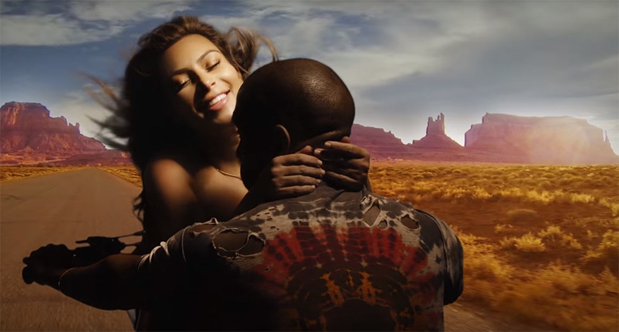 Kanye West, Kim Kardashian give thumbs up to Bound 2 