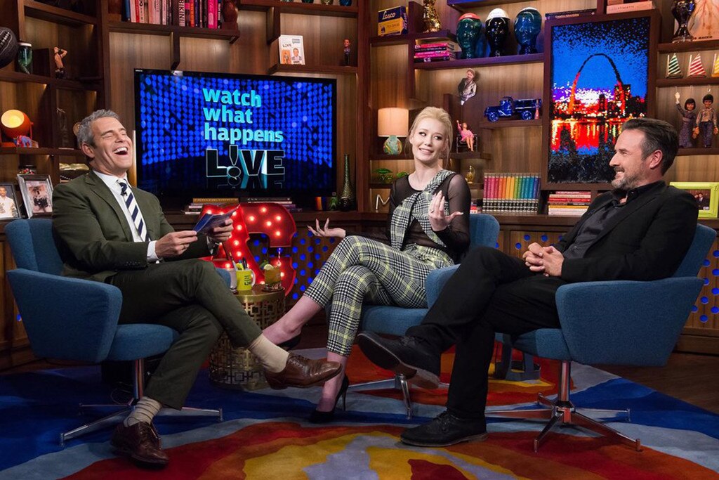 Andy Cohen, Iggy Azalea, David Arquette Andy Cohen, Iggy Azalea, David Arquette