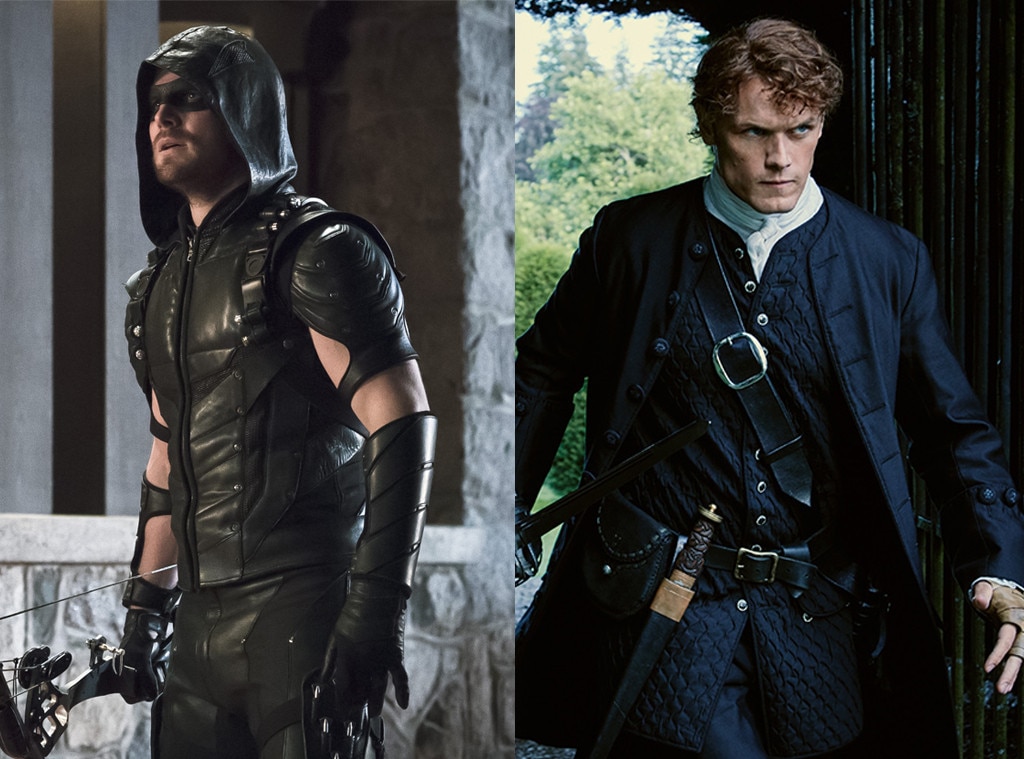 Stephen Amell, Arrow, Sam Heughan, Outlander Stephen Amell, Arrow, Sam Heughan, Outlander