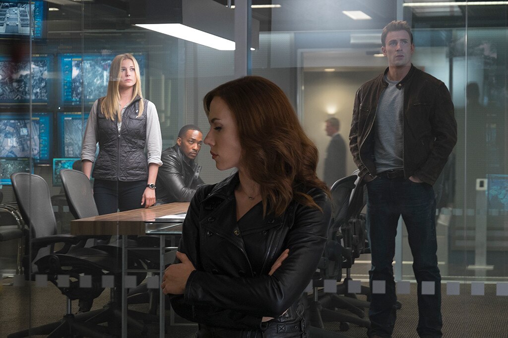 Captain America: Civil War, Emily VanCamp, Anthony Mackie, Scarlett Johansson, Chris Evans