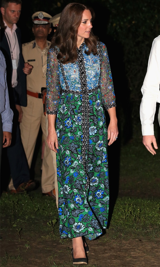 Patterned Perfection from Kate Middleton's Entire India Wardrobe E! News