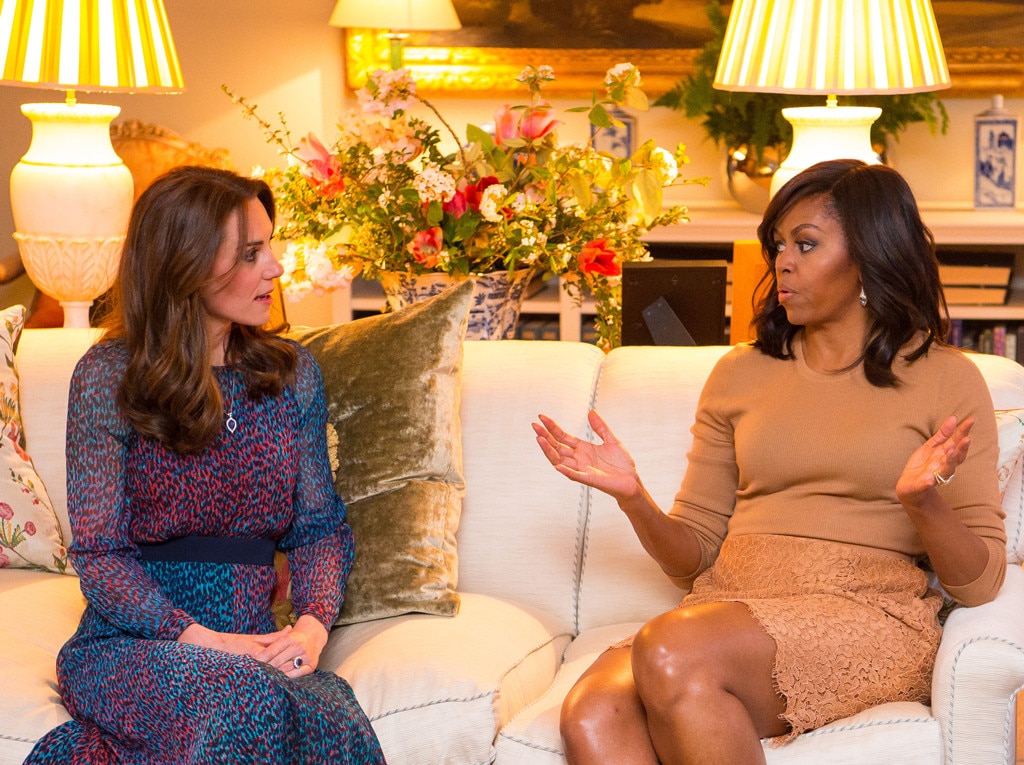 Image result for michelle obama and kate middleton 2016