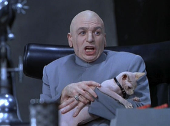Image result for dr. evil with cat