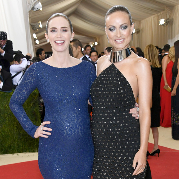 Emily Blunt, Olivia Wilde, MET Gala 2016, pregnant, BFF