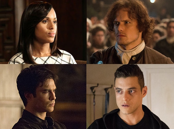 Scandal, Outlander, Vampire Diaries, Mr. Robot Scandal, Outlander, Vampire Diaries, Mr. Robot