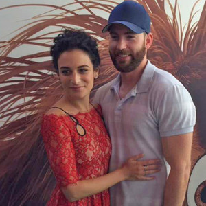 Jenny Slate Joins Chris Evans' Family for Christmas