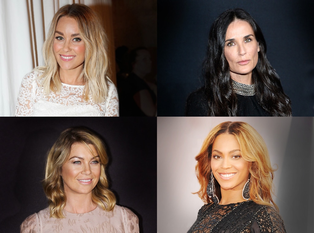 Lauren Conrad, Demi Moore, Ellen Pompeo, Beyonce Knowles Lauren Conrad, Demi Moore, Ellen Pompeo, Beyonce Knowles