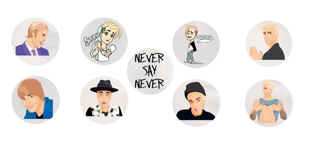 Justin Bieber, Justmojis Justin Bieber, Justmojis
