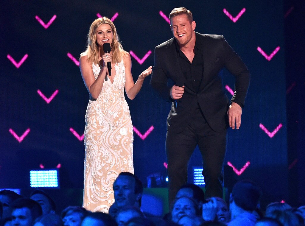 Erin Andrews, J.J. Watt, 2016 CMT Awards Erin Andrews, J.J. Watt, 2016 CMT Awards