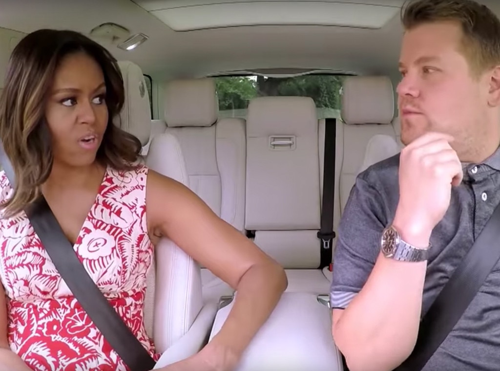 Michelle Obama, James Corden, Carpool Karaoke Michelle Obama, James Corden, Carpool Karaoke