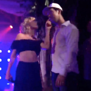Taylor Swift Kisses And Dances Onstage With Fellow Partygoer After Surprise Performance With