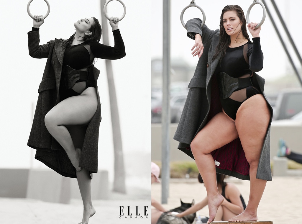 Did Elle Canada Airbrush Ashley Grahams Cellulite E News