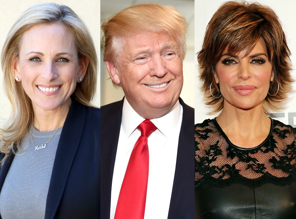 Donald Trump, Marlee Matlin, Lisa Rinna Donald Trump, Marlee Matlin, Lisa Rinna