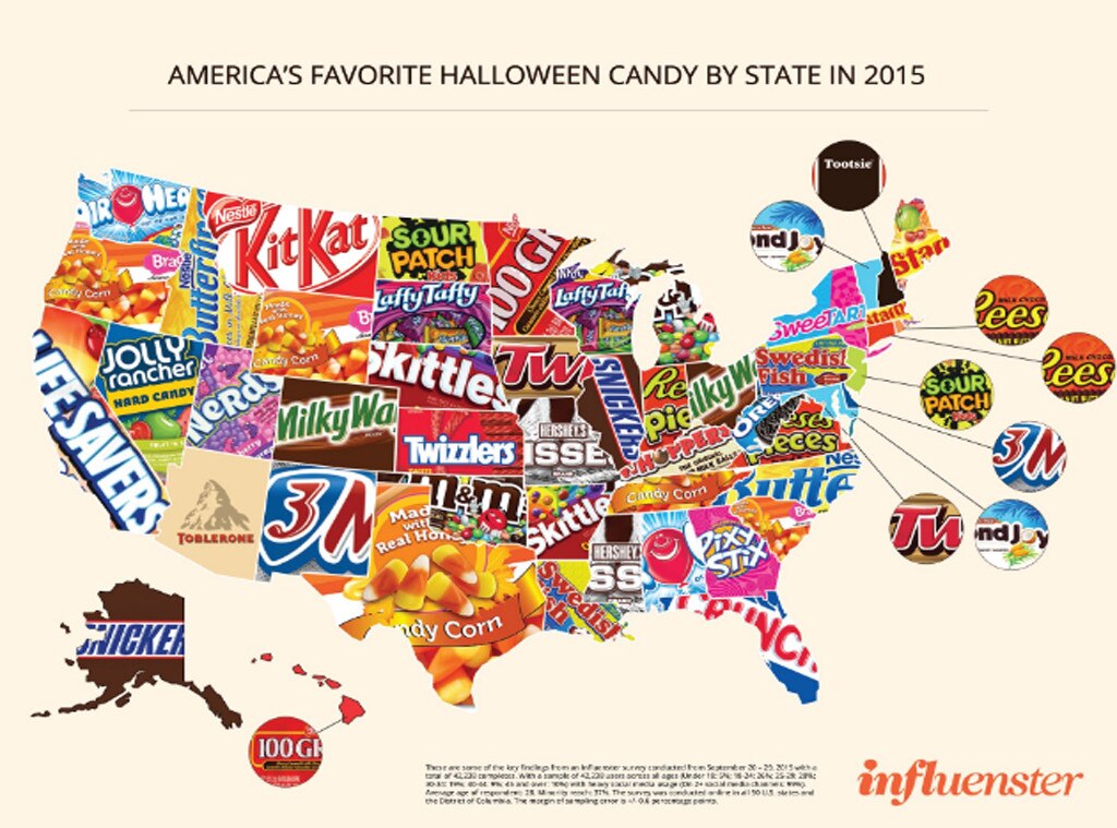 Halloween Candy By State Halloween Candy By State