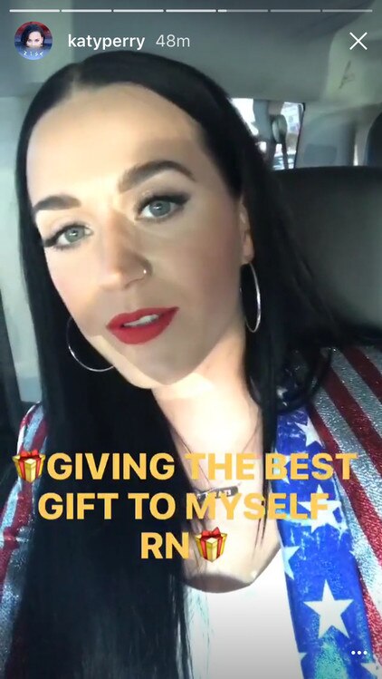 Katy Perry, Instagram Story, Voting