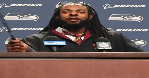 Seattle Seahawks' Richard Sherman Dressed as Harry Potter for a Press Conference and Won Halloween