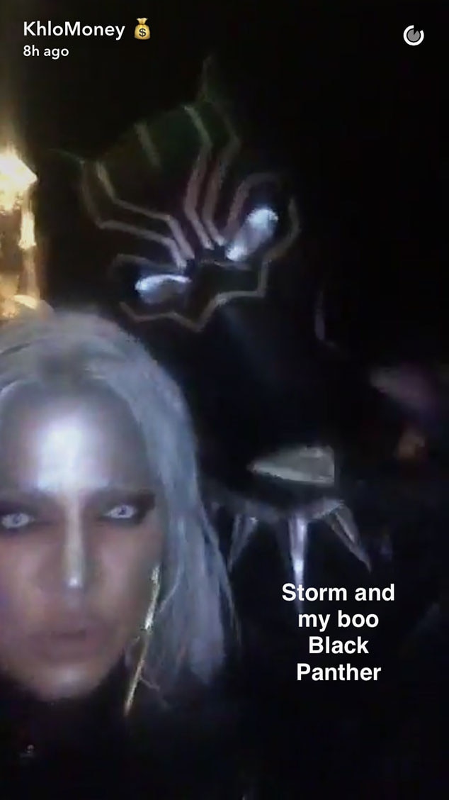 Khloe Kardashian, Tristan Thompson, Halloween, Kissing, PDA