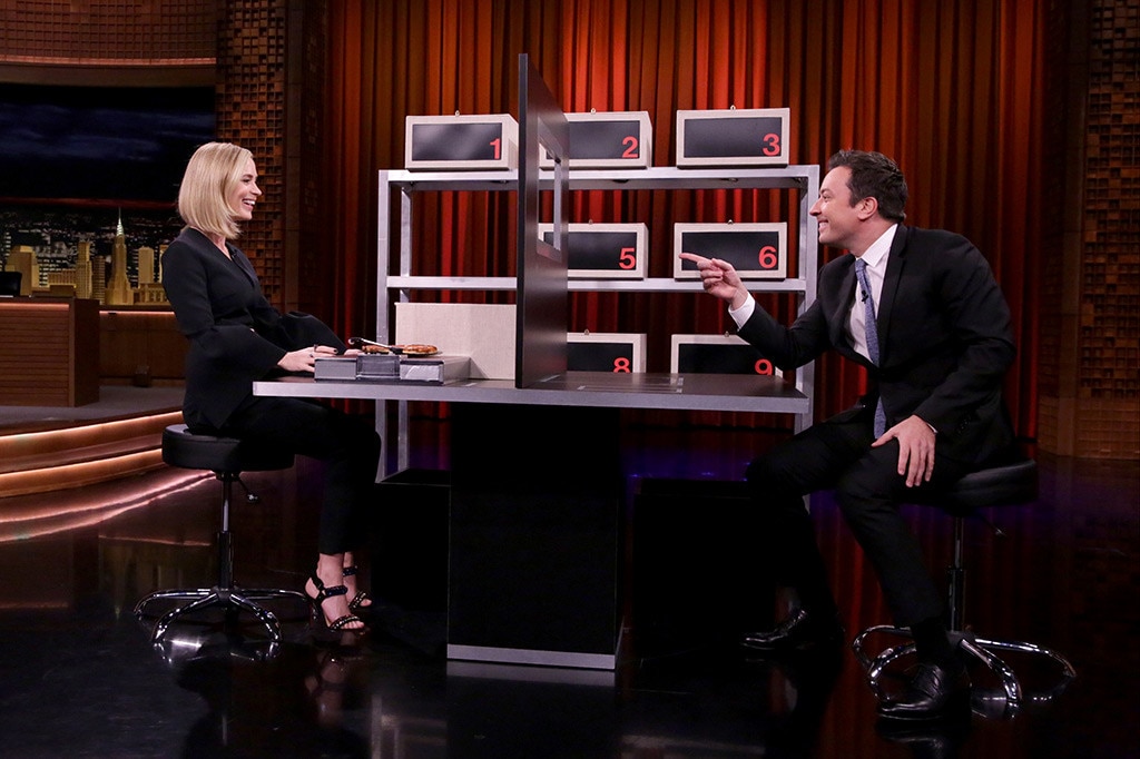Emily Blunt, Jimmy Fallon, The Tonight Show Emily Blunt, Jimmy Fallon, The Tonight Show