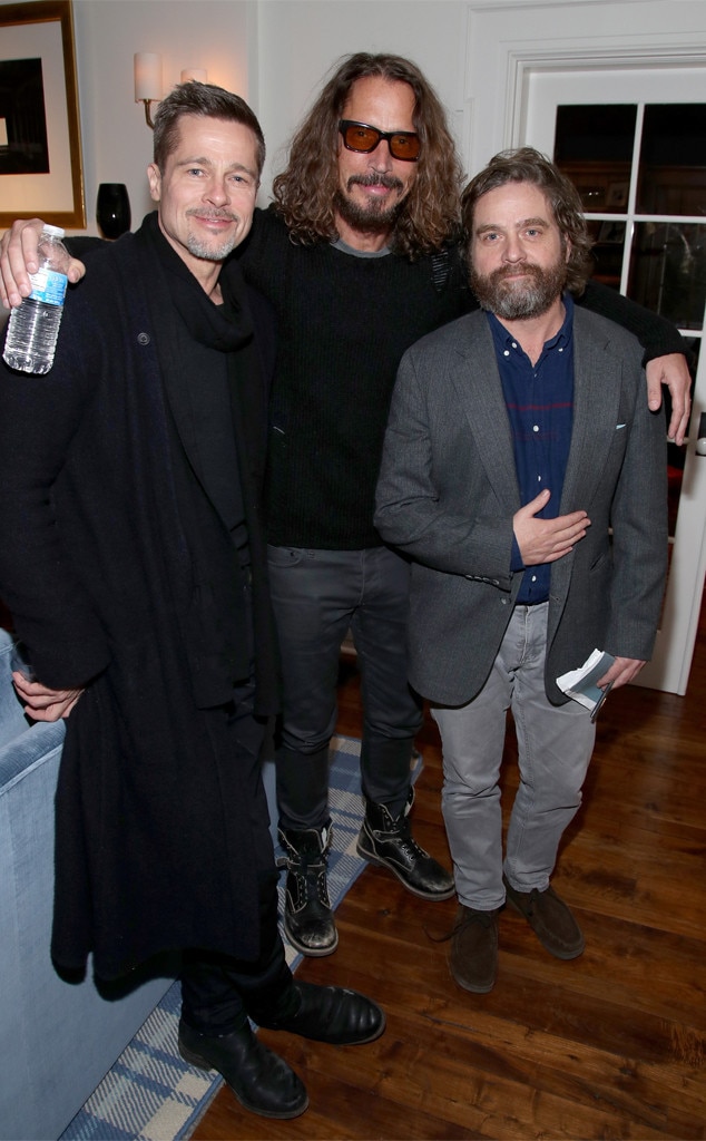 Brad Pitt, Chris Cornell, Zach Galifianakis Brad Pitt, Chris Cornell, Zach Galifianakis