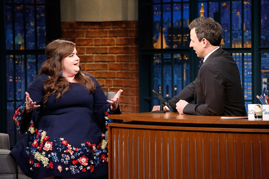 Aidy Bryant, Seth Meyers, Late Night Aidy Bryant, Seth Meyers, Late Night