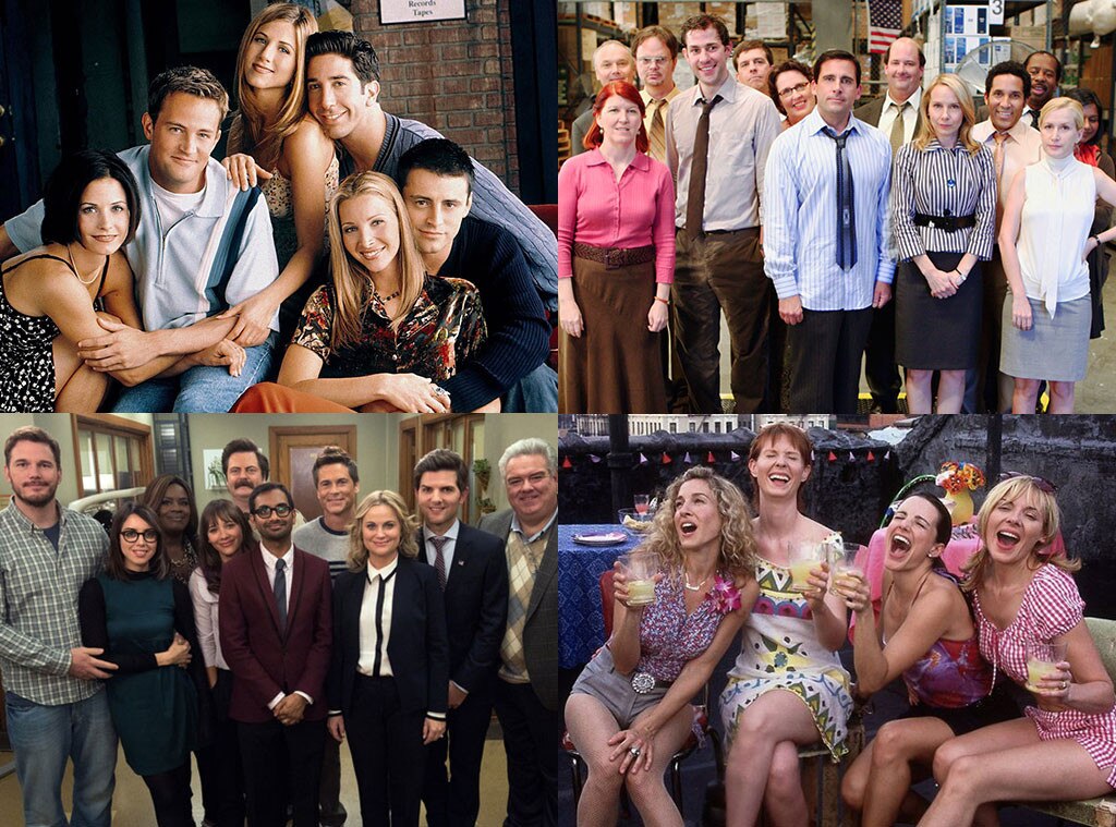 The Office, Parks and Recreation, Friends, Sex and the City The Office, Parks and Recreation, Friends, Sex and the City