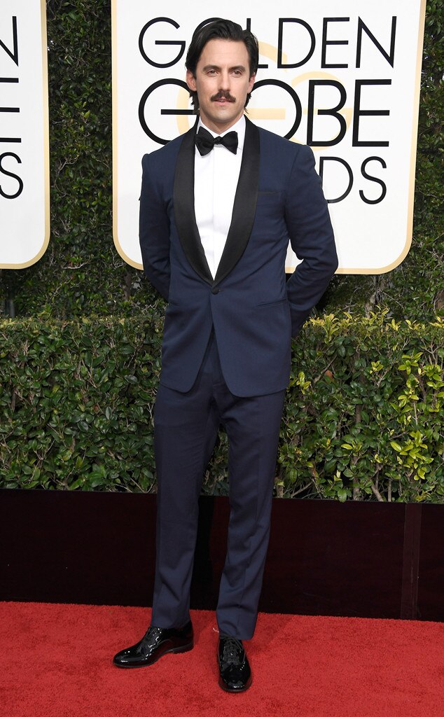 Milo Ventimiglia, 2017 Golden Globes, Arrivals
