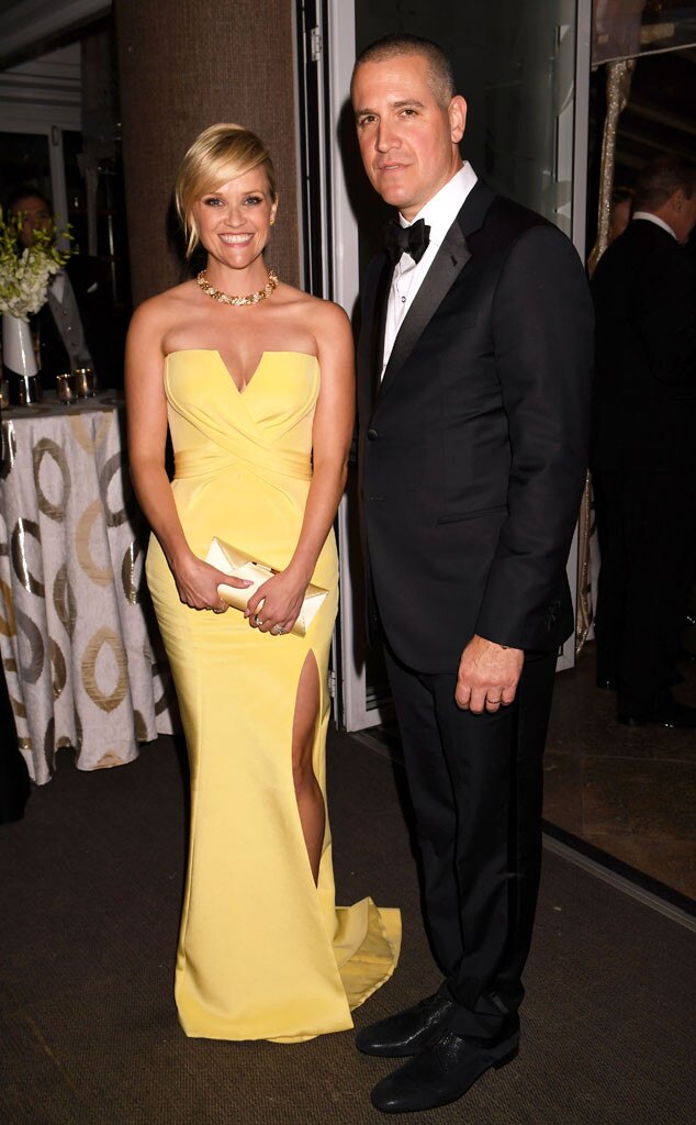 Reese Witherspoon and Jim Toth, Golden Globes 2017 Party Pics, HBO