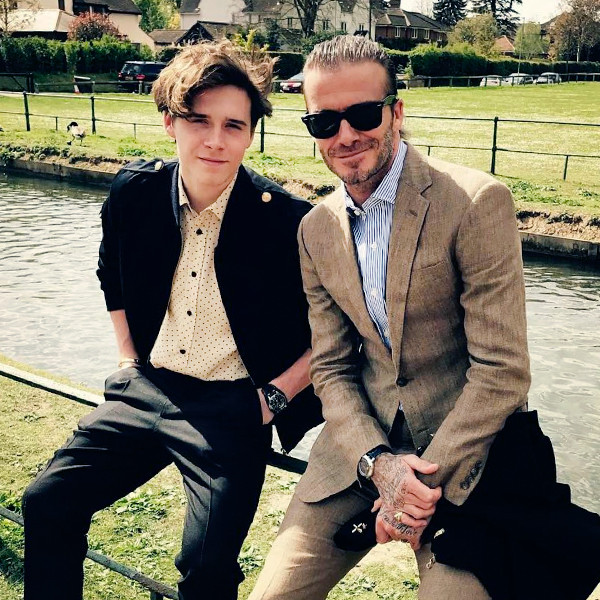 Proof David and Brooklyn Beckham Are Fashion Twins