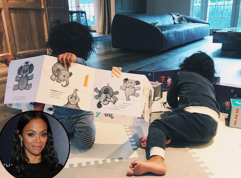 Zoe Saldana, Kids, Twins, Instagram